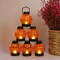 12Pcs LED Pumpkin Tea Lights Flickering Candles Flameless Halloween Party Decor